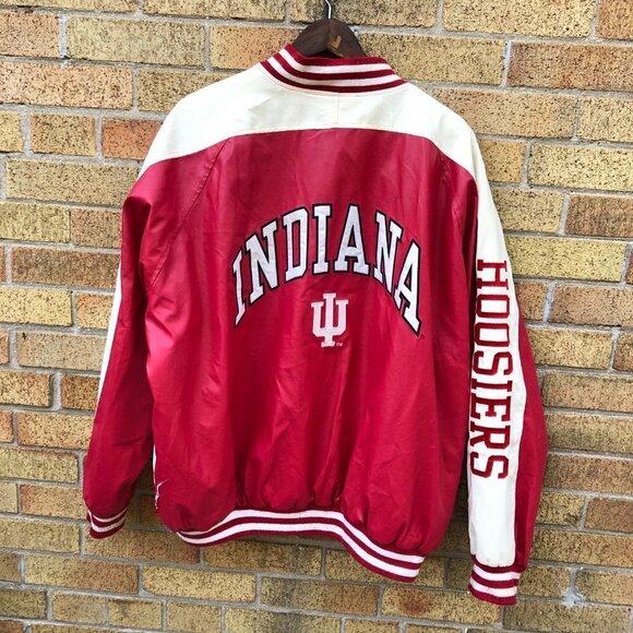 Vintage 1998 NCAA Steve & Barrys Indiana Hoosiers Varsity Jacket XXL - Picture 11 of 11